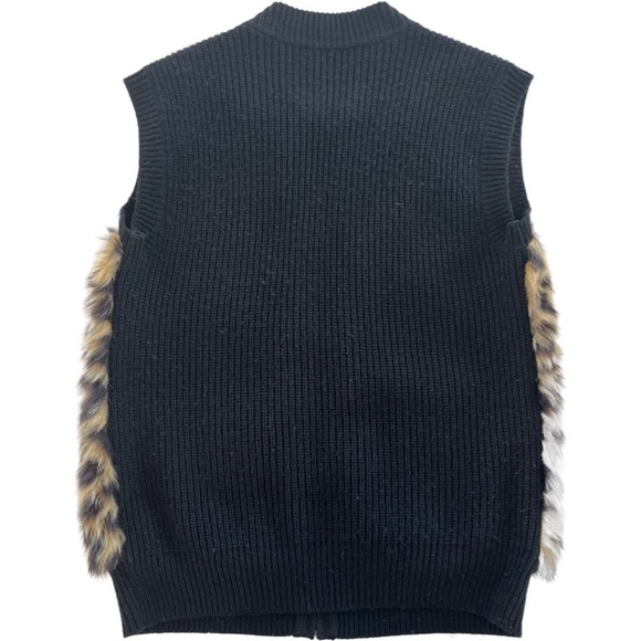 J-Crew Crewcuts Girls vest. Leopard faux fur print. 14 - Picture 2 of 9